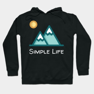 Simple Life - Snow Mountains Hoodie